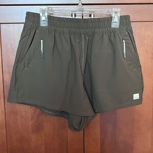 Vuori Dash Shorts - Olive Green, Like New! Tons of Pockets, Super Comfy, Medium